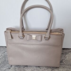 Kate Spade Leather Satchel With Bow EUC